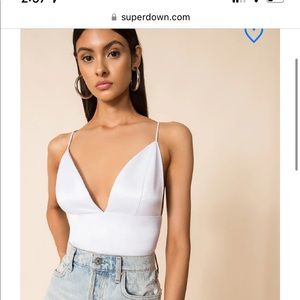 Superdown Gene satin top